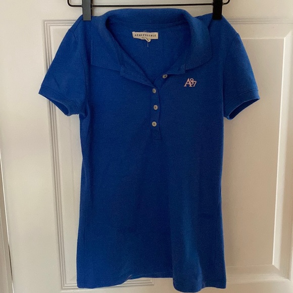 aeropostle polo shirt blue - Picture 1 of 2
